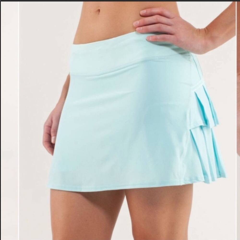 Lululemon 8 Pace Setter Skirt Aquamarine RARE